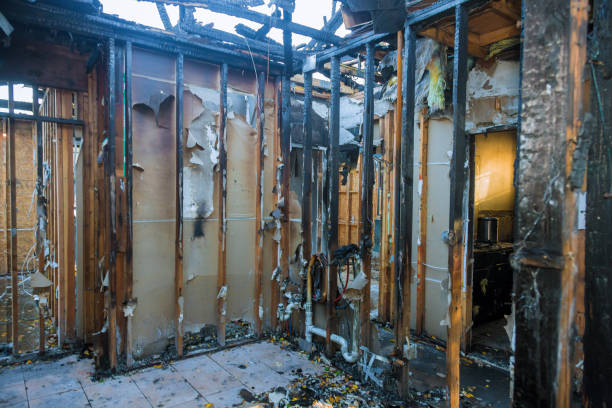 Professional Emergency Fire Cleanup technician working in Butler, OH